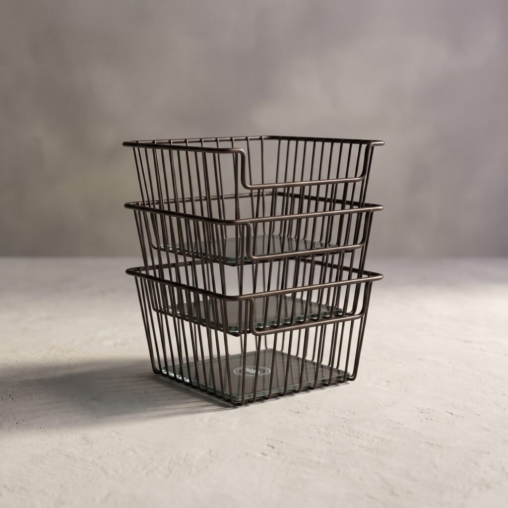 Harrow Under-Shelf Basket Set of 3