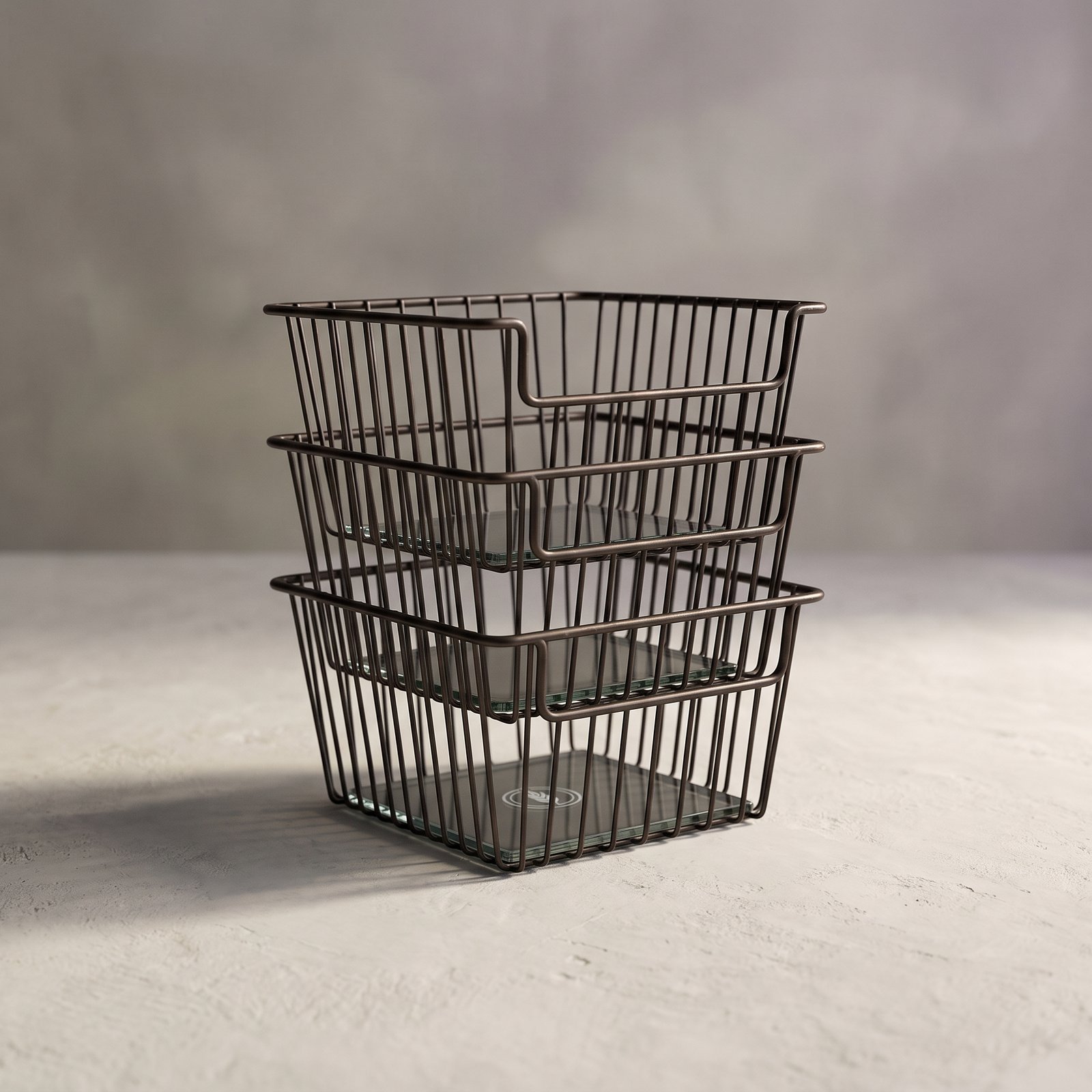 Harrow Under-Shelf Basket Set of 3